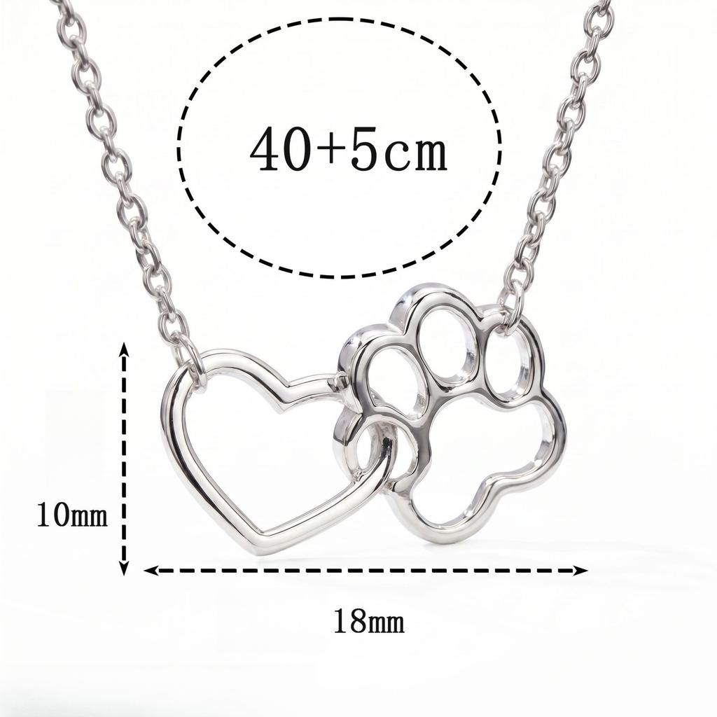 Hollow Cat Claw Love Necklace Female Ins Style Niche Design Sense Collarbone Chain Versatile Simple Korean Version Pendant Wholesale