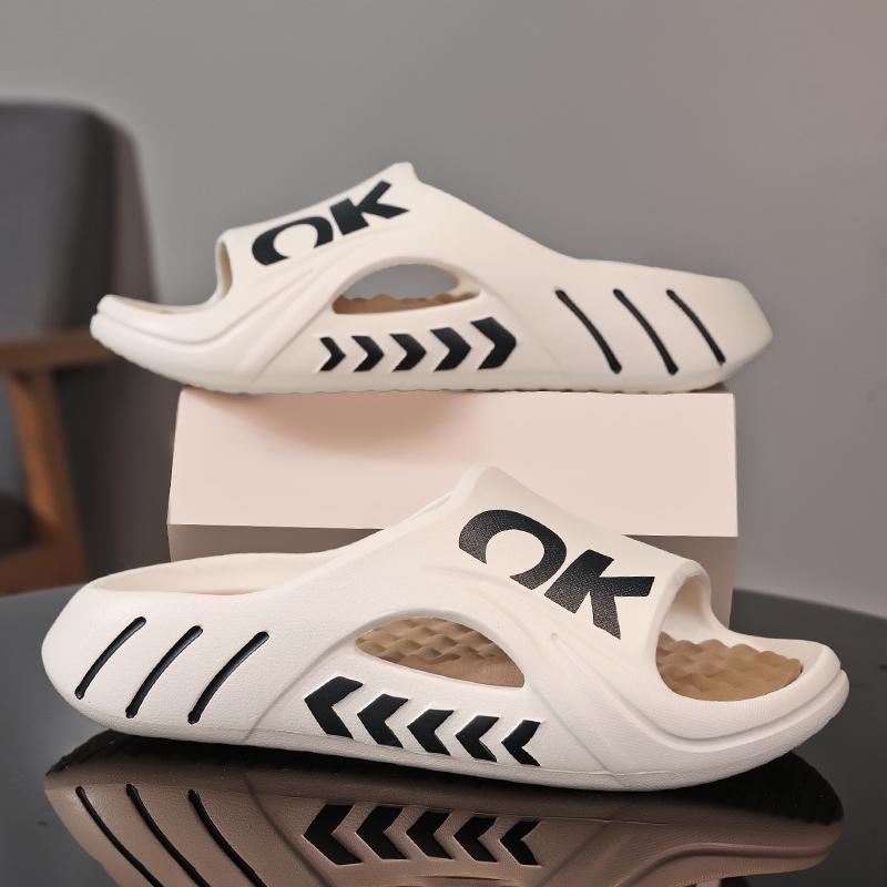 Ciabatte da massaggio estive da uomo, sandali da interno ed esterno, scarpe casual da spiaggia, suola morbida, infradito da uomo, sandali da uomo, taglia grande 47