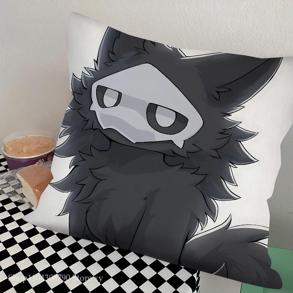 C-Changed Furry Game Pillow Case Square Pillow Bedroom Sofa Leisure Comfort Cushion Car Living Room Home Decoration