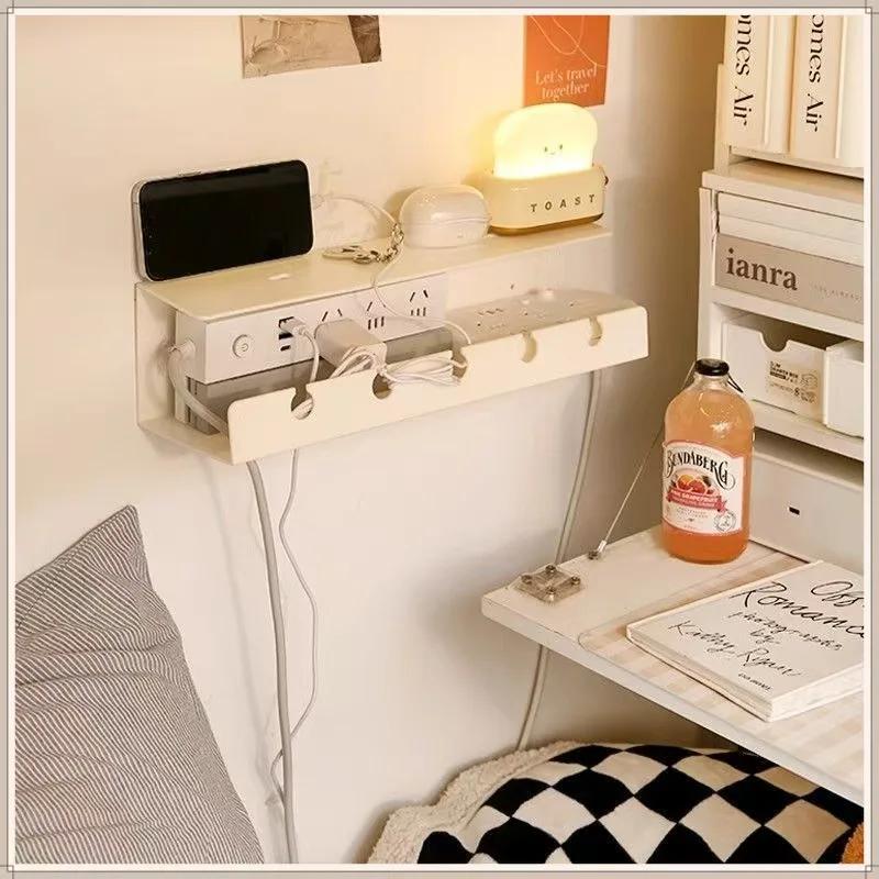 ISRTAO Under Desk Cable Management Cable Tray Under Desk With Clamp Power Strip Cord Holder No Drilling Sturdy Spacious Supplies