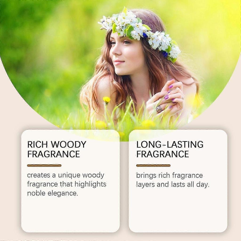 Elegant Woody Perfume for Women - Fresh Patchouli Scent, Long-Lasting Fragrance, 50ml