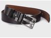 Retro Men's Leather Belt with Extra-Large Waistband and Pin Buckle - Pure Cowhide Genuine Leather