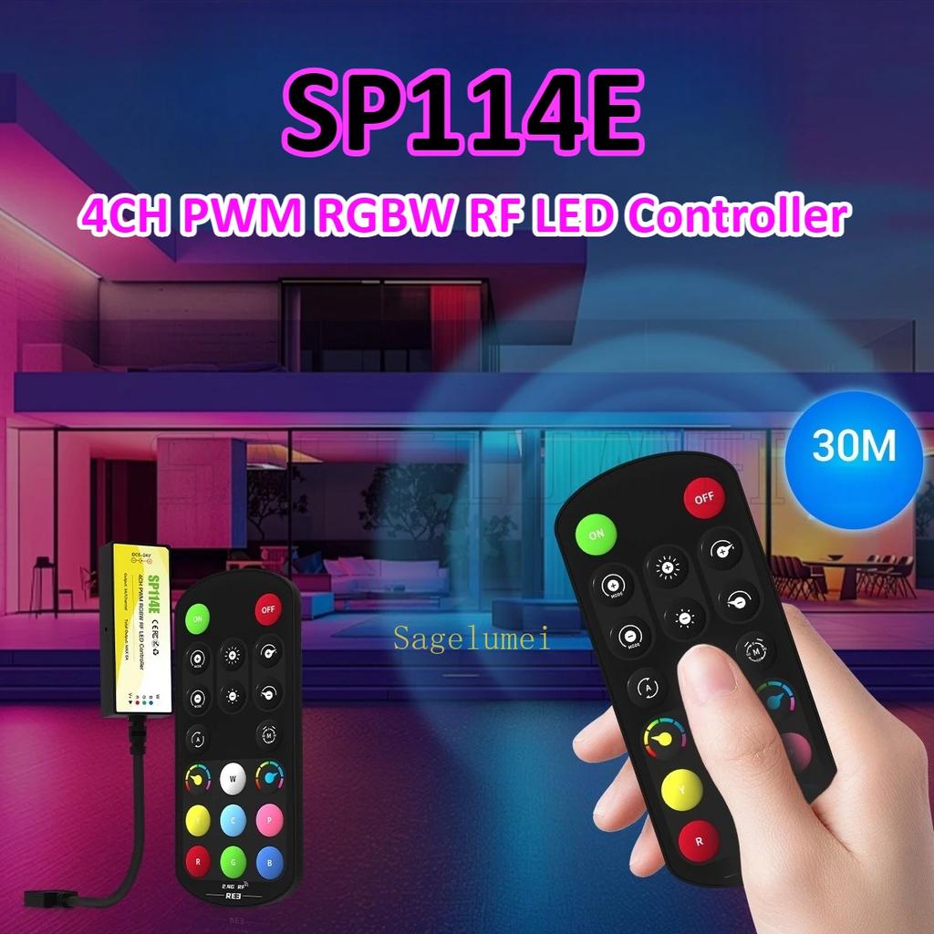 SP111E/SP112E/SP113E/SP114E/SP115E PWM RF LED Controller 2.4G RF Remote RE1 RE2 RE3 RE4 For Single Color CCT RGB RGBW RGBCCT LED