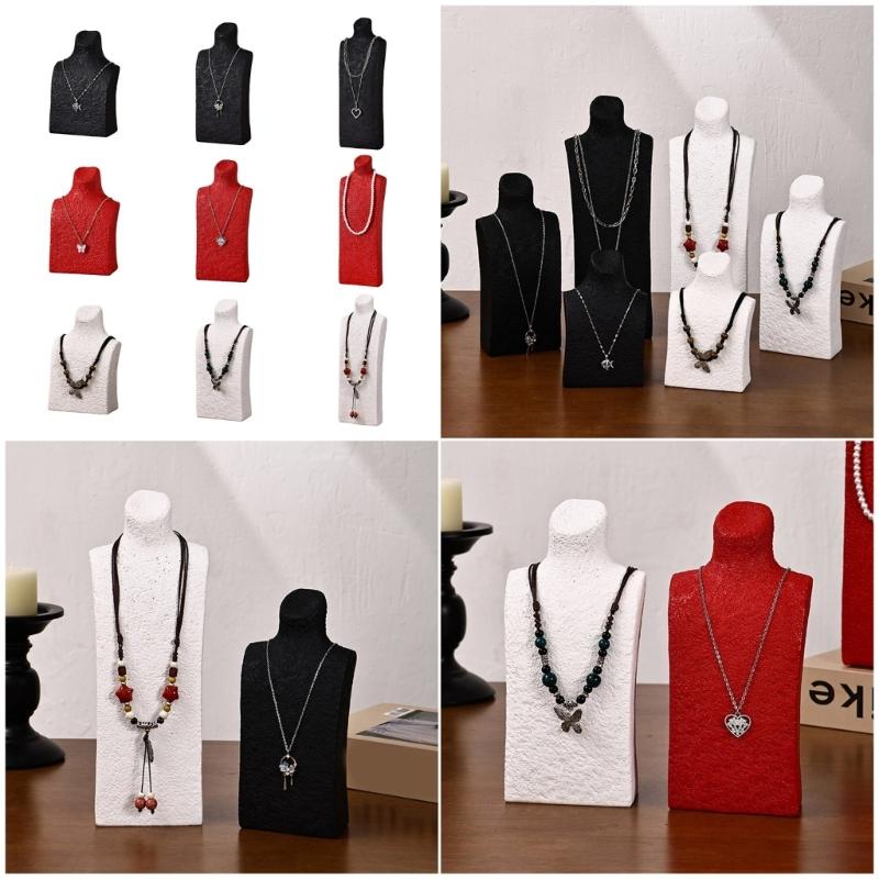 Sturdy Base Jewelry Holder with Thickened Support Ensuring Stability for Necklace Exhibition Secure Display
