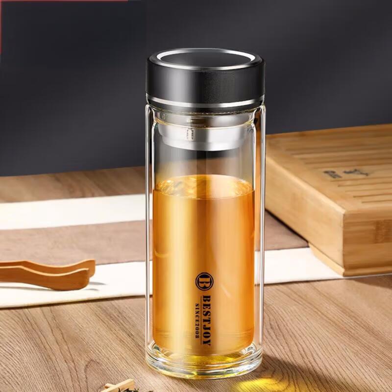 Fuguang Double-Layer Borosilicate Glass Tea & Office Cup