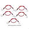 5 Pieces Bungee Cords with Hooks Bike Rear Seat Straps Mixed Colors Rubber Elastic Tie Downs