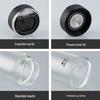 WANXIANG Single-Layer Glass Tea Infuser Cup with Handle and Lid