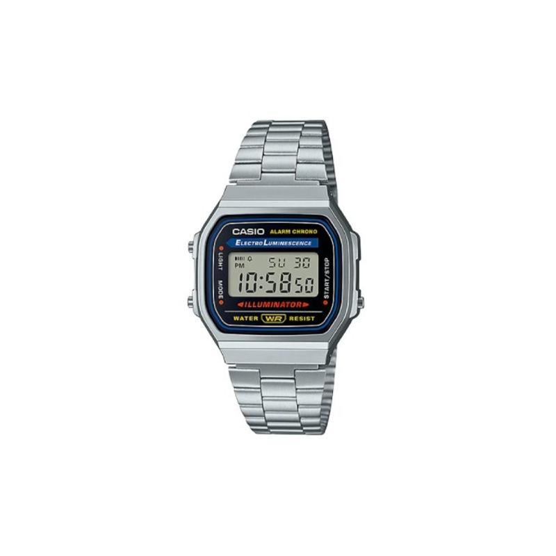 

Casio VINTAGE Series-A168 Retro Small Silver Nugget Waterproof Quartz Movement Stainless Steel Strap Japanese and Korean Watch Men s Watch A168WA-1W серебряный