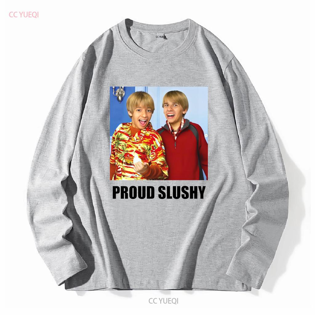 Proud Slushy Noobz Heavy Cotton T Shirt long or short sleeves vintage Washed Top For Everyday Wear streetwear homme Slightly