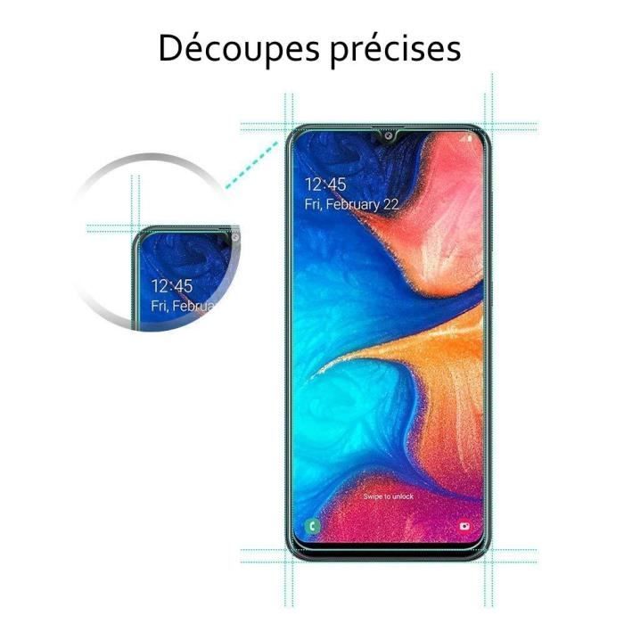 Verre trempé pour Samsung A20e et coque de protection souple Rouge avec Stylet Toproduits®