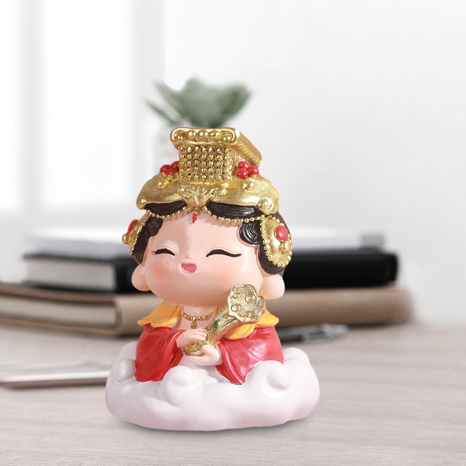 

Настольная статуэтка Будды, поделки, декоративная скульптура для автомобиля, книжной полки, фестиваля