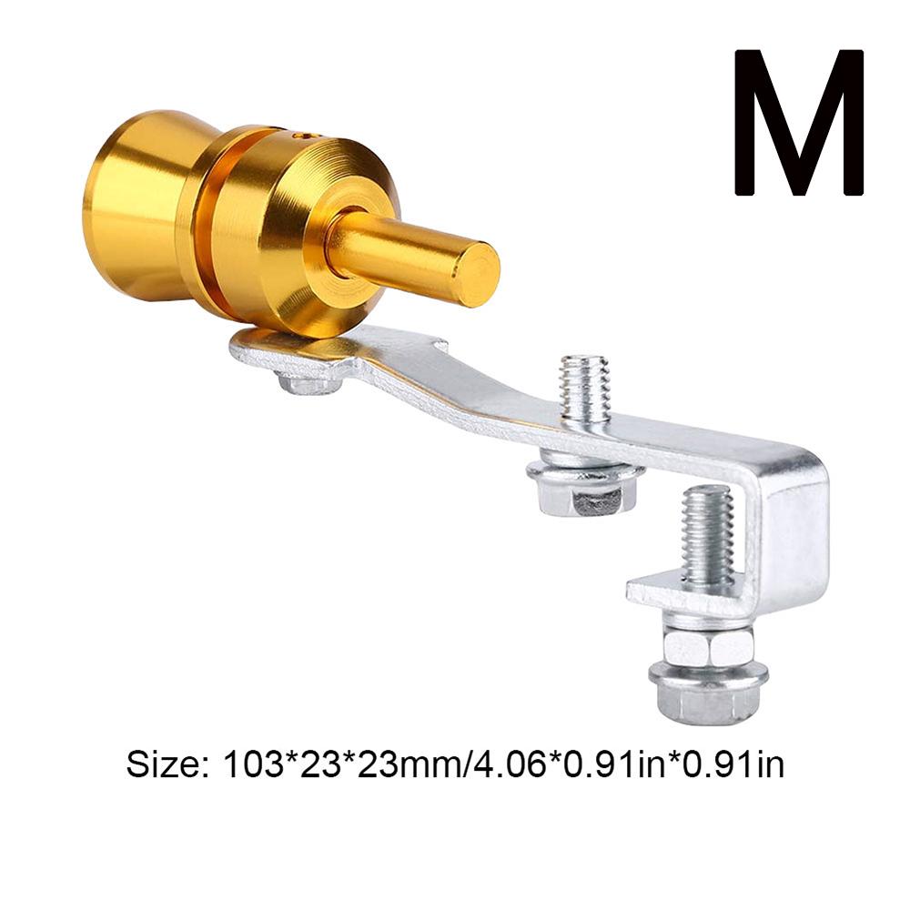 Universeller Auto Turbo Sound Simulator S/M/L Aluminiumlegierung Turbo Auspuff Pfeife Soundverstärker Blow Off für gerades Auspuffrohr