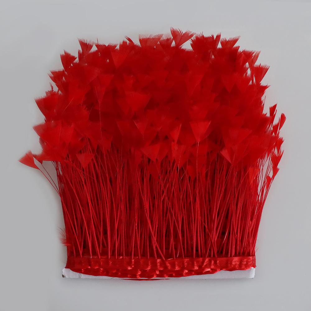 Turkey Feather Butterfly Flower Cloth Edge 10-15Cm Dress Decorative Material Latin Dance Skirt Cloth Belt Clothing Accessories