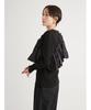 Emi Ruffle Blouse Long Sleeve Set Free Size Women's (13WCT251044), Black,