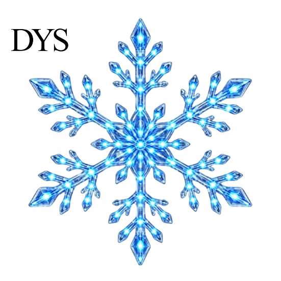 Easy Install Christmas Wall Art LED Snowflake Stickers, Lighted Decor, Self-Adhesive Non Marking Festive Window Stickers Winter with Remote