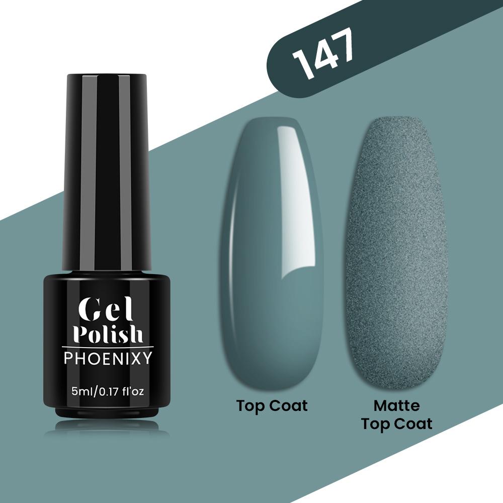 PHOENIXY 80 Farben Nagel-Gel-Nagellack, 5 ml, UV-LED-Farb-Nagelkunst-Hybrid-Nagellack, Liner-Gel, Maniküre-Kunst, semi-permanent, glitzernd, glänzende Farben-Gel