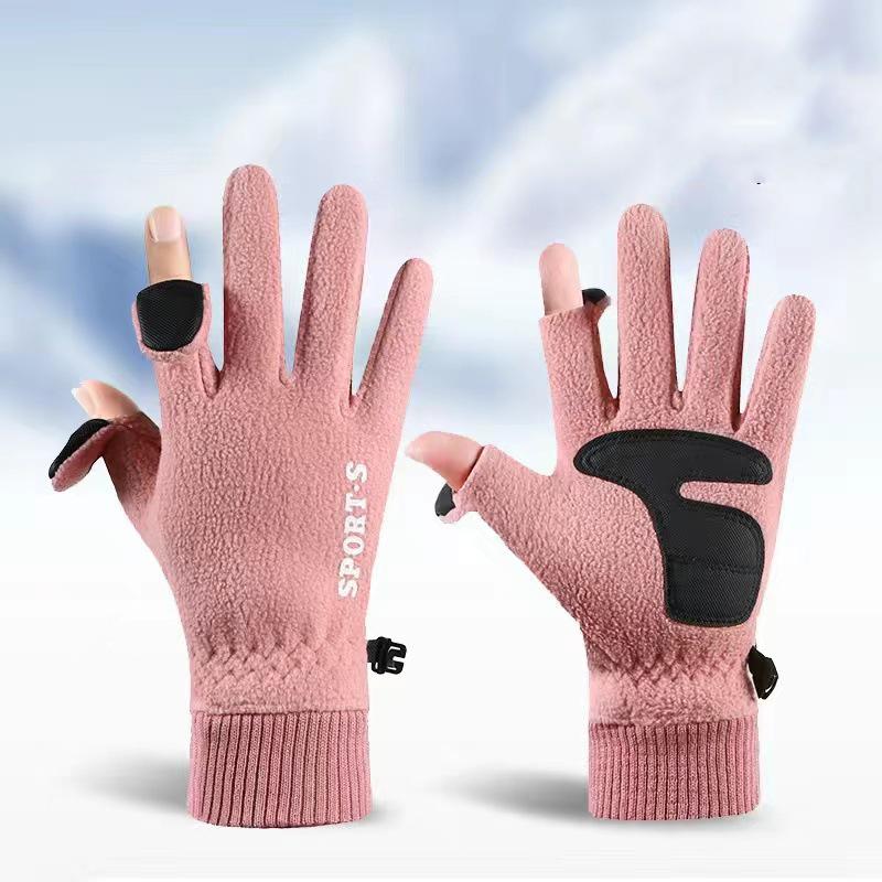 Winter Gloves Women Men Ski Gloves Fleece- Lined Thermal Warm Touchscreen Fingers Gloves Waterproof Cycling Gloves