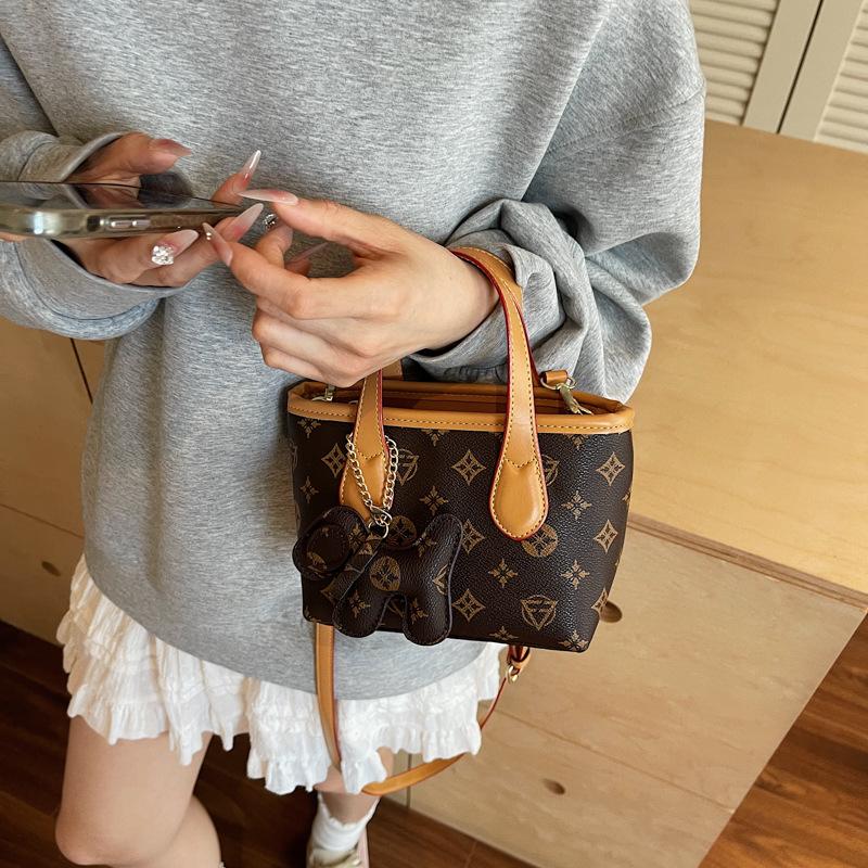 

Новая модная сумка-тоут со старым цветочным принтом, через плечо, наискосок, сумка-корзина для овощей, женская сумка