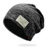 Unisex Cotton Beanie Hat Winter Warmth Soft Knit Slouchy Cap With Letter Print