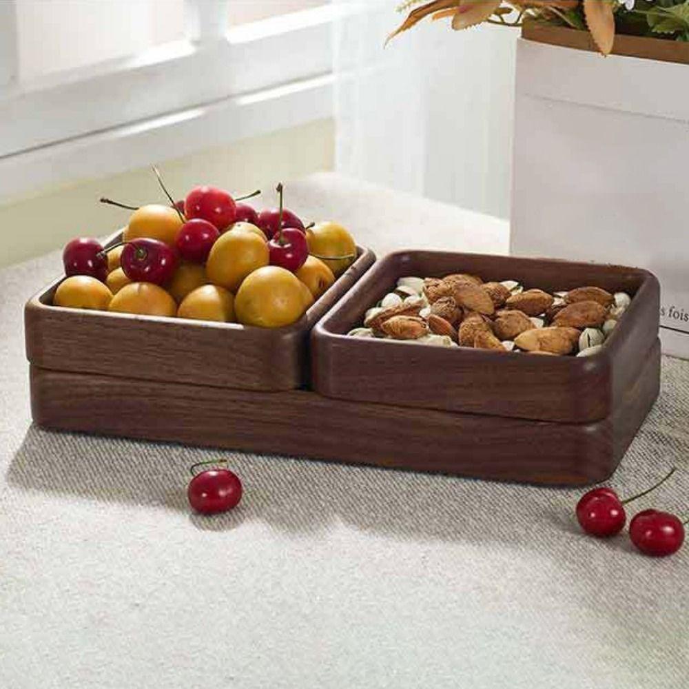 Japanese Style Snack Tray Wooden Tea Serving Plate Versatile Fruit Tray  Snack Serving