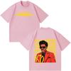 2026 Summer Hot Sale Rapper The Weeknd Music Album Cover T Shirts Men Women Fashion Hip Hop T Shirt Trendy Streetwear for Daily Looks