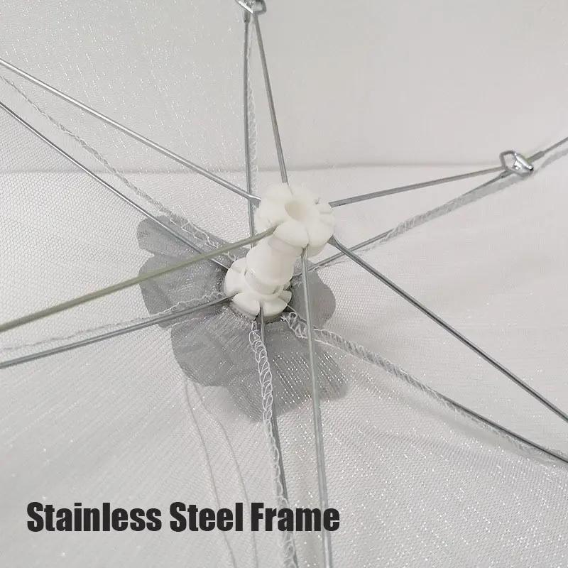 Food Cover Umbrella Table Dishes Mesh Cover Foldable Breathable Anti-Fly Food Net Tent