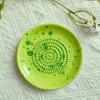 Ceramic Grater Bowl, Manual Ginger Garlic Mincer with Ink Splash Pattern, Pepper Grinding Plate for Wasabi Daikon, Dishwasher Safe Kitchen Essential