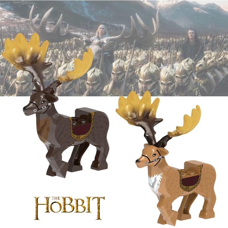 Premium Quality Xh1751 Hobbit Large Antler Deer Xh1752 Rideable Building Blocks Accessories Bag