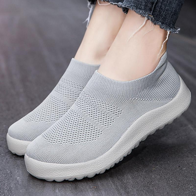 fashion Women Sneakers 2024 New Sports Shoes For Women Breathable Casual Sneaker Lightweight Flat Casual Shoes Zapatillas Mujer White