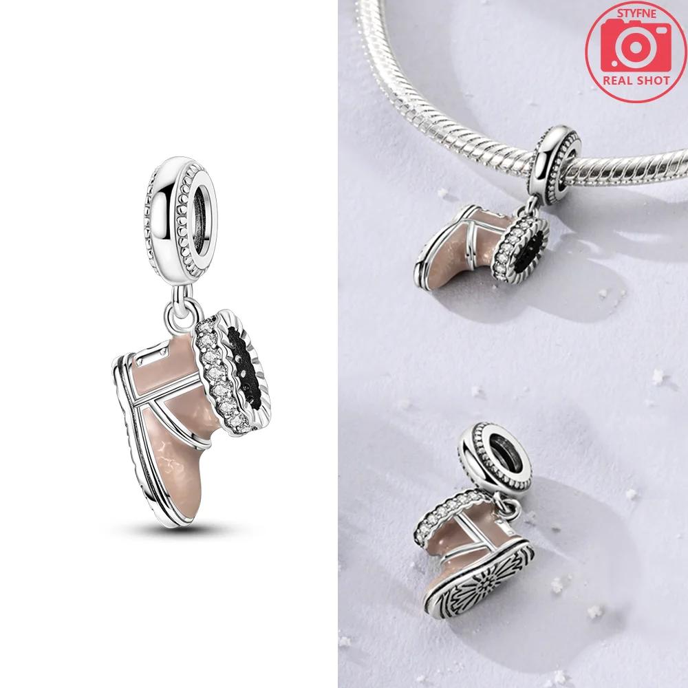 Original Copper Dragon Firefly Butterfly Puppy Heart Plane Travel Charms Beads Fit Bracelet Zircon For Women Gift
