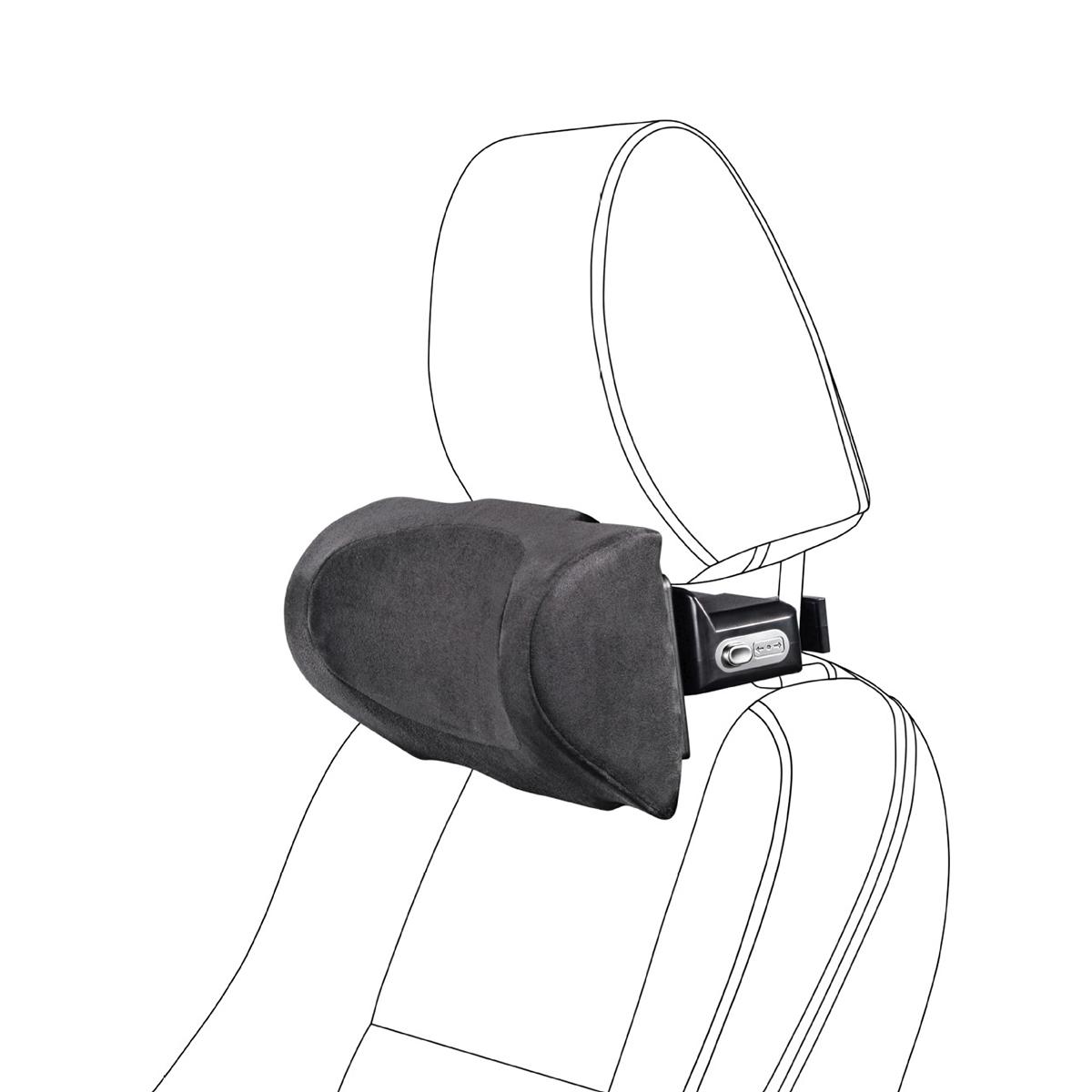 

Подушка для підтримки шиї на автомобільне сидіння з регульованим положенням, подушка-підголівник з піни з пам яттю Black