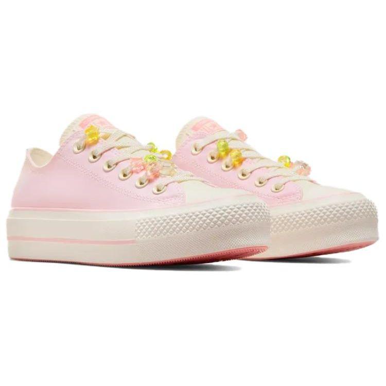 Converse All Star Lift Comfortable Durable Breathable Low Top Canvas Shoes Women Sneakers Pink A10072C