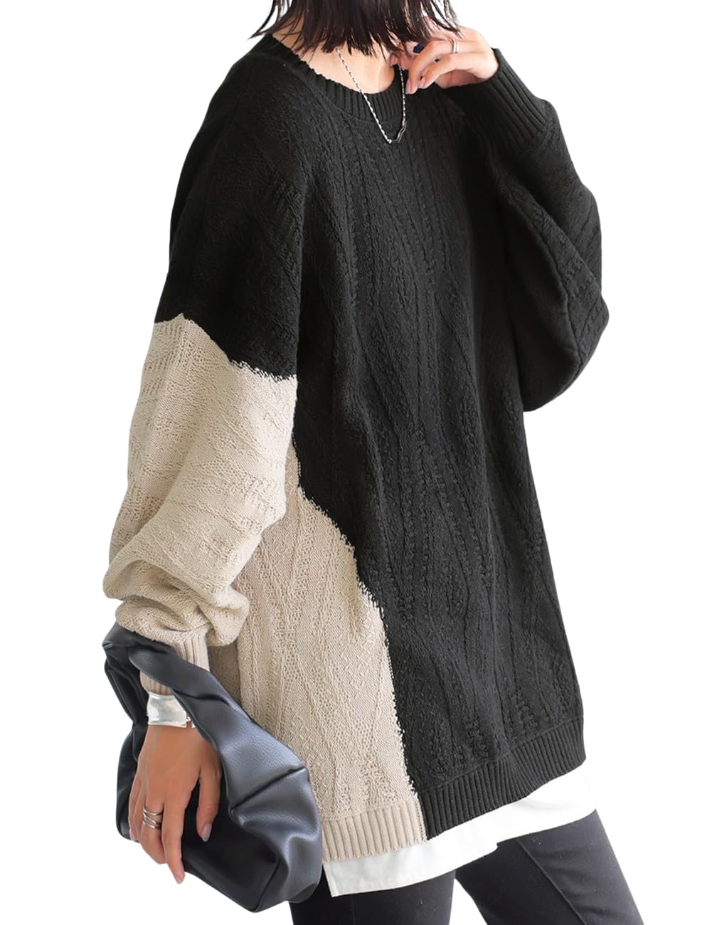 

Antiqua Cotton Knit One Size Black Women s Top, Color-Coordinated, PN-00503, 05,