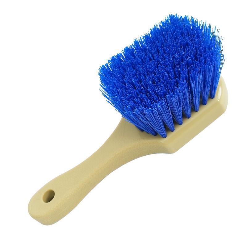 Gray Short Handle Tire & Wheel Cleaning Brush