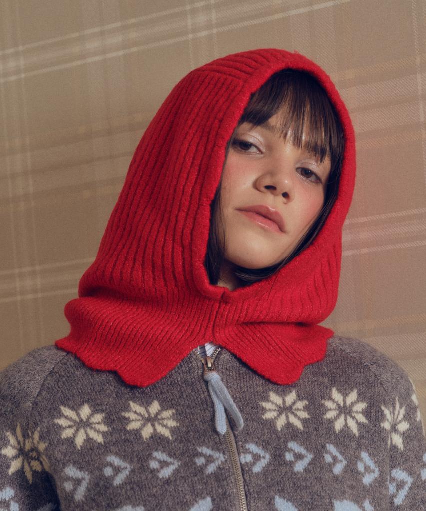 MELLY&ROSE Wave Balaclava (310543)_Red