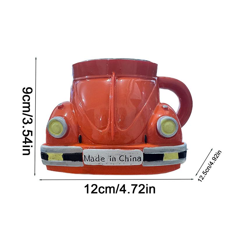 Creative Funny Beetle Shaped Coffee Mug Unique Handmade Beetle-Shaped Coffee Cup Novelty Car-Shaped Tea Cup