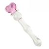 Glass Pink Heart Transparent Crystal Beads Quantity Plug