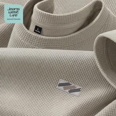 JEANSWEST LIFE Herren-T-Shirt mit Waffelstrick und kurzen Ärmeln
