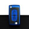 1pcs Car Remote Key Case Cover for Peugeot 107 207 307 307S 308 407 607 Citroen C2 C3 C4 C5 C6 C8 TPU Leather 2/3 Buttons