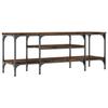 VidaXL TV Cabinet Smoked Oak 121x35x45 Cm Engineered Wood and Iron 831805