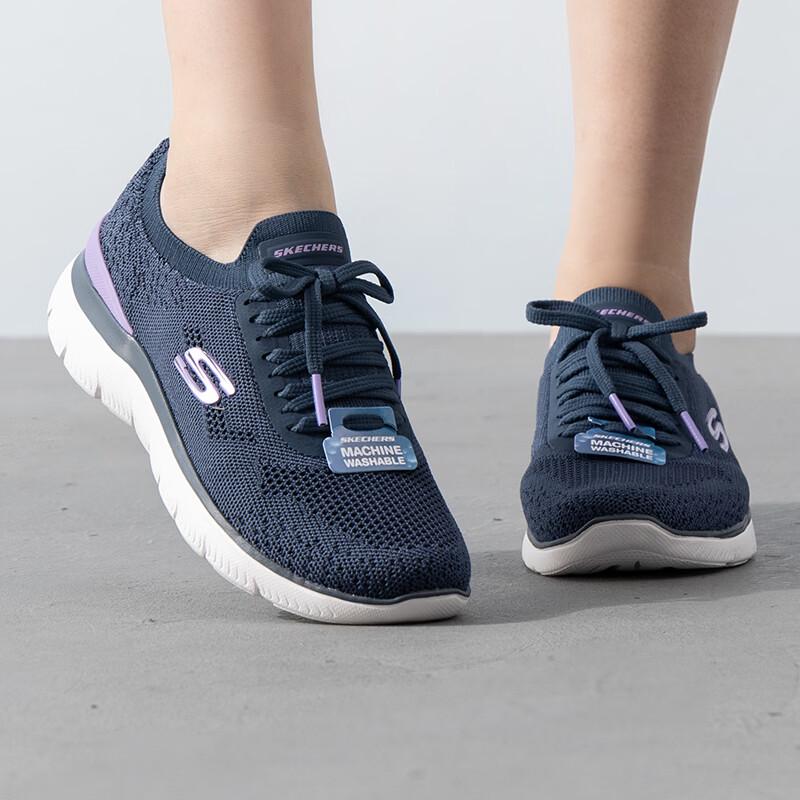Skechers Women s Lifestyle Walking Shoes 150122-NVLV US 8