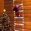 3M Santa Claus Climbing Ladder Warm Light Christmas Decoration Home Outdoor Garden Cristmas Tree Ornement New Year Gift