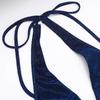 Rochie de Ziua de Naștere Albastru Francez Scânteietoare cu Gât Halter - Elegantă, Sexy și Trendy Rochie 2025