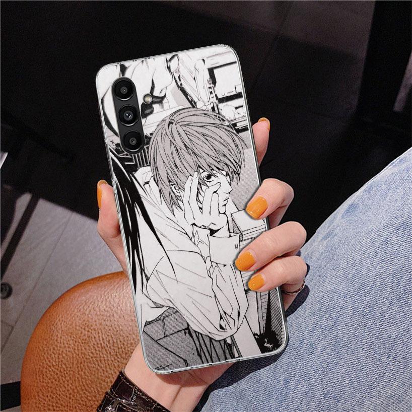 N-Note D-Death Yagami Light Phone Case For Samsung Galaxy A17 A16 A15 A14 A13 A57 A56 A55 A54 A53 A37 A36 A35 A34 A33 A26 A25 A2