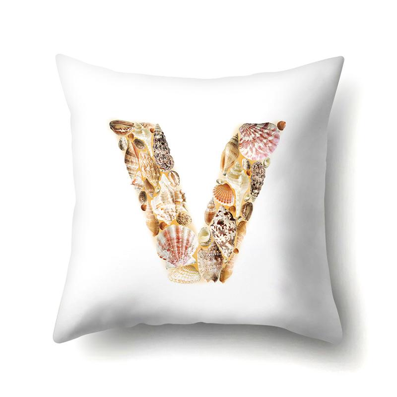 Polyester Pillowcase Automobile Decoration Home 26 English Letter Printed Pillowcase