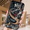 Fashion Dragon Illustration Phone Case For Xiaomi Mi Poco F3 F4 F5 F6 X3 X4 X5 X6 X7 M3 M4 M5 M6 M7 GT Pro 5G Black