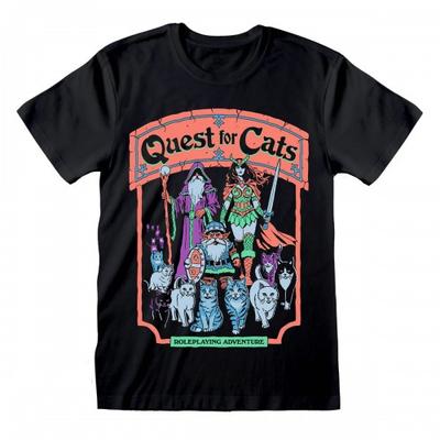 Steven Rhodes Unisex Erwachsenen Quest For Cats T-Shirt