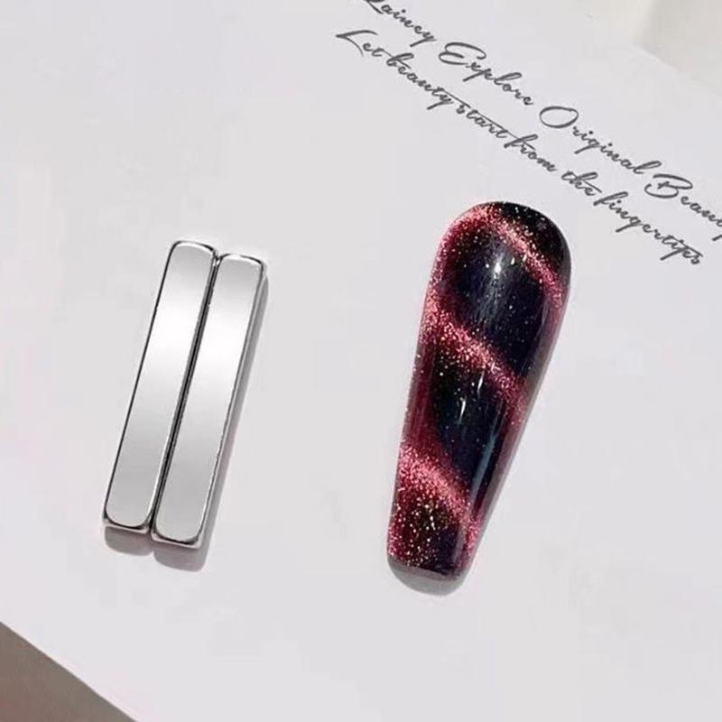 4 ks manikúra s multifunkčním magnetem na nehty salon Cat Eye s dlouhým proužkem Magnet na nehty francouzské kočičí oko sada pro nástroje s UV gelem