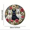 Retro Metal Tin Sign Round Wall Art Home Decor Bedroom Living Room 20x20cm