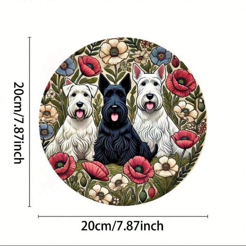 Retro Metal Tin Sign Round Wall Art Home Decor Bedroom Living Room 20x20cm